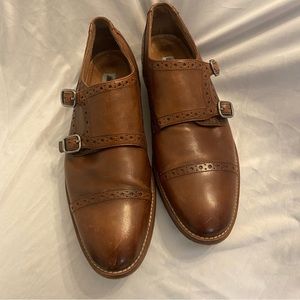 Leather monk strap Johnston and Murphy shoes